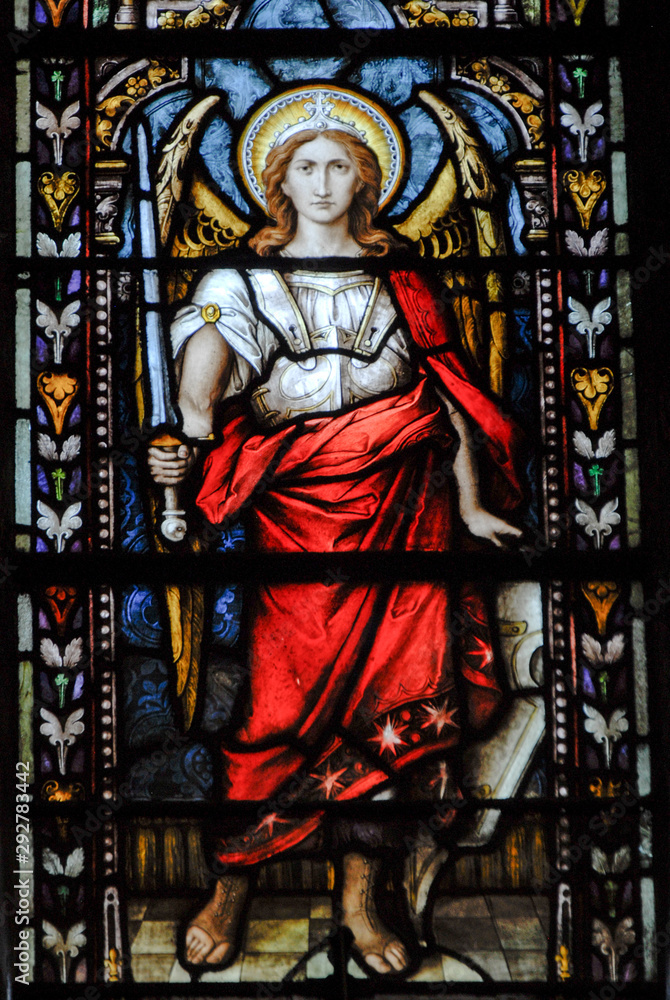 saint Michael stain glass