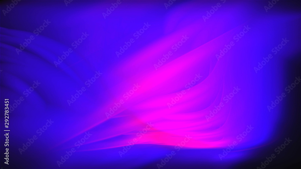 Fototapeta premium De-focused abstract wavy 3d rendering background with fog and lines for design, abstract background gradient waves