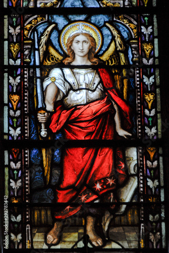 saint Michael stain glass