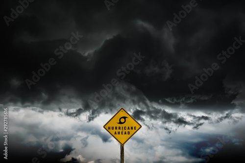 plate symbol or signal of Hurricane season ahead