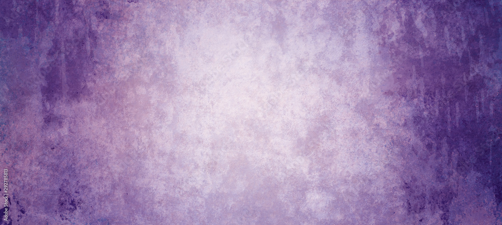 Textured purple background with grungy dark borders and lots of distressed old vintage grunge texture in elegant violet and royal purple colors