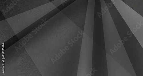 Abstract black and white background with stripes and shapes and angles in modern art background style design with texture
