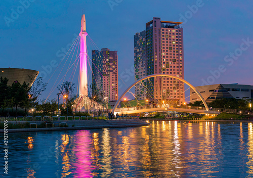 Photography Central Park in Songdo  incheon South Korea.