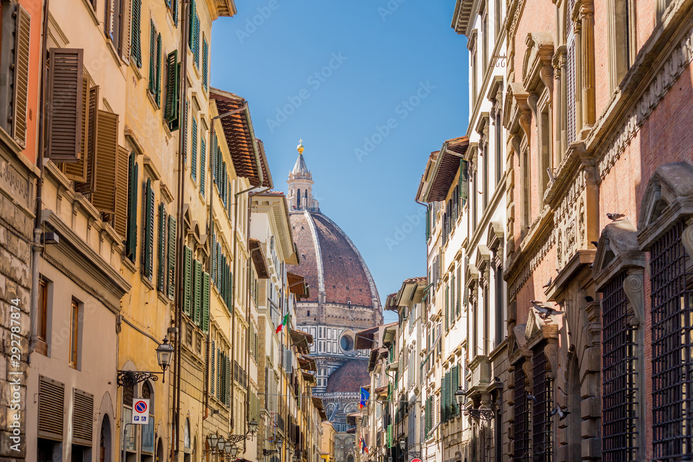 Florence Dome , Italy. Street view