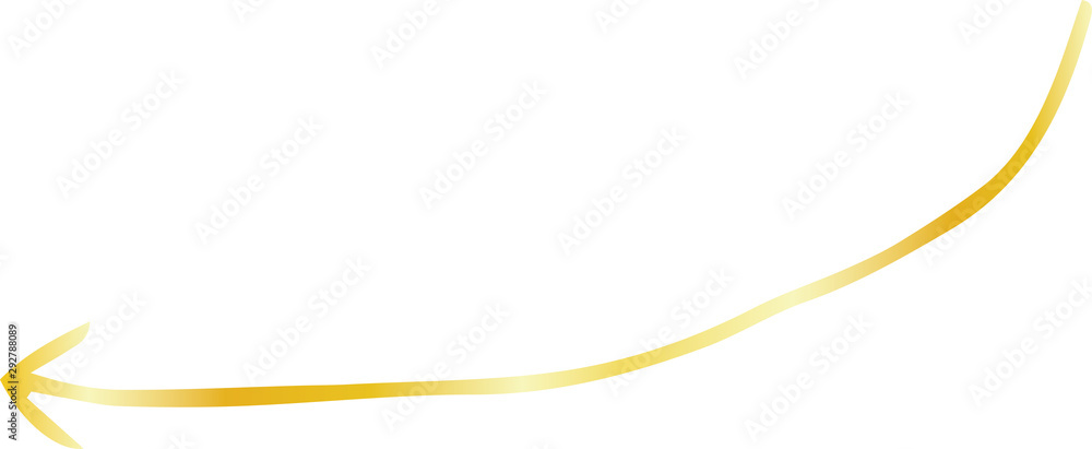 Gold Simple thin arrow variation illustration Gold Simple thin arrow variation illustration