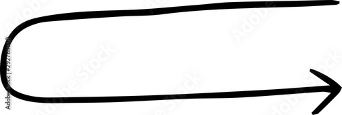 Black Simple thin arrow variation illustration