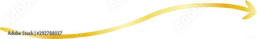 Gold Simple thin arrow variation illustration