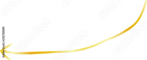 Gold Simple thin arrow variation illustration