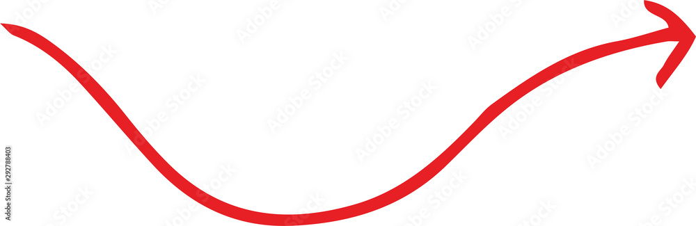 Red and Simple thin arrow variation illustration Red and Simple thin arrow variation illustration