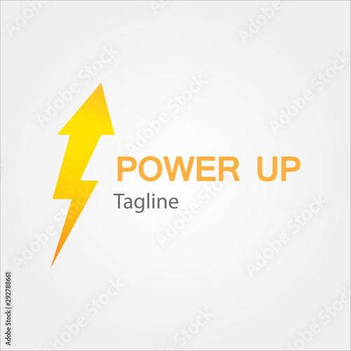 Free Download Arrow UP lightning Electric power logo, icons, template - vector eps 10 - GFXLoad