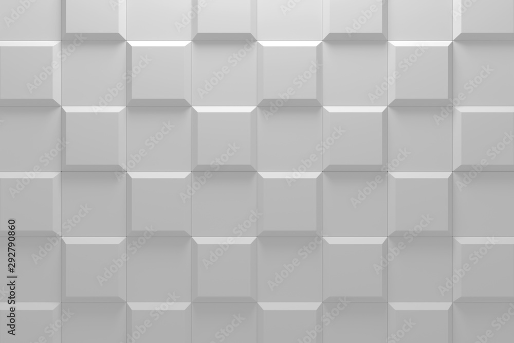 Modern tile wall. 3D rendering.