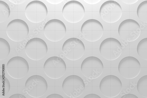 Abstract background of circle. 3D rendering.