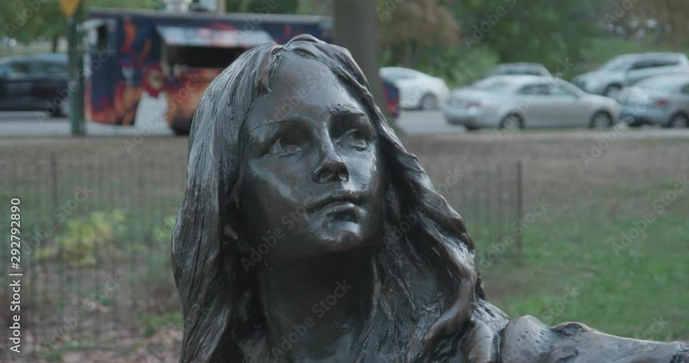 Statue of Charles Dickens and Little Nell, Clark Park, Philadelphia, PA Statue of Charles Dickens and Little Nell, Clark Park, Philadelphia, PA