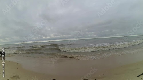 Seashore taken with action camera photo