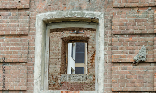 Repair of an old house of the 19th century.Reconstruction of the old building.