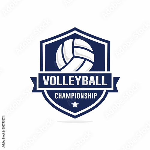 Volleyball logo vector