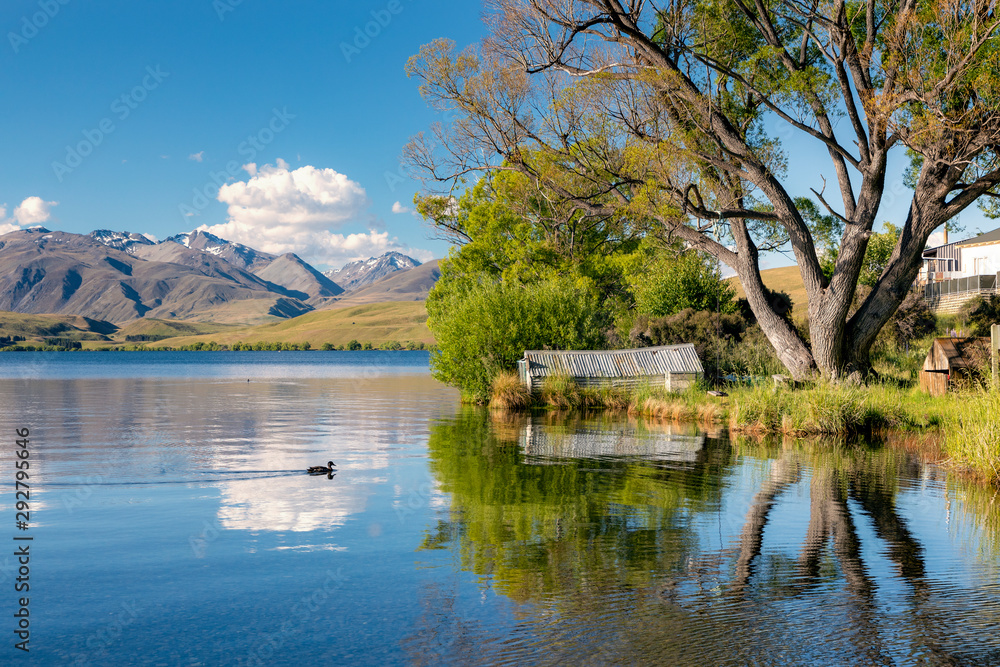 Reflecting views lake Alexandrina, New Zealand Reflecting views lake Alexandrina, New Zealand