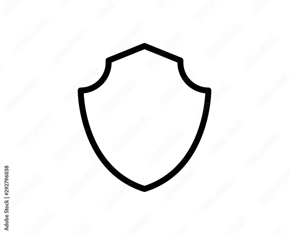 Shield line icon Shield line icon