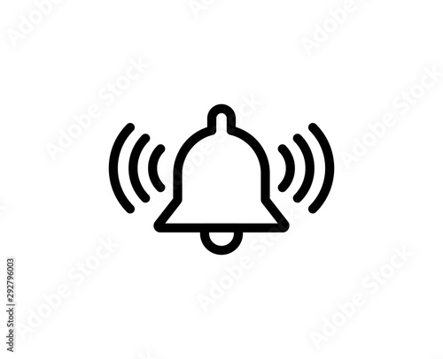 Bell line icon photo