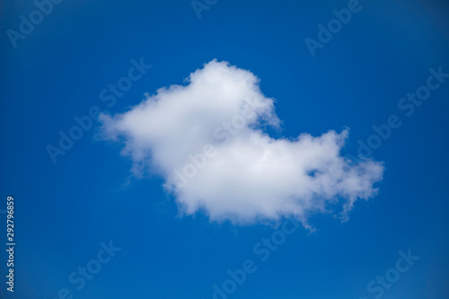 Summer sky with cumulus clouds