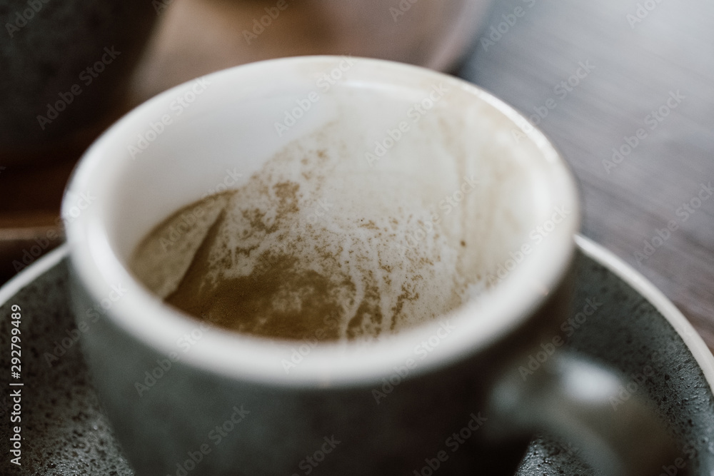 Hot coffee in the cafe Hot coffee in the cafe