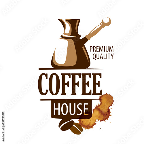 Coffee logo. Vector illustration on white background