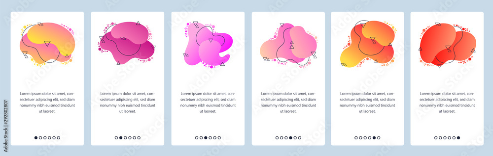 Website and mobile app onboarding screens vector template Website and mobile app onboarding screens vector template