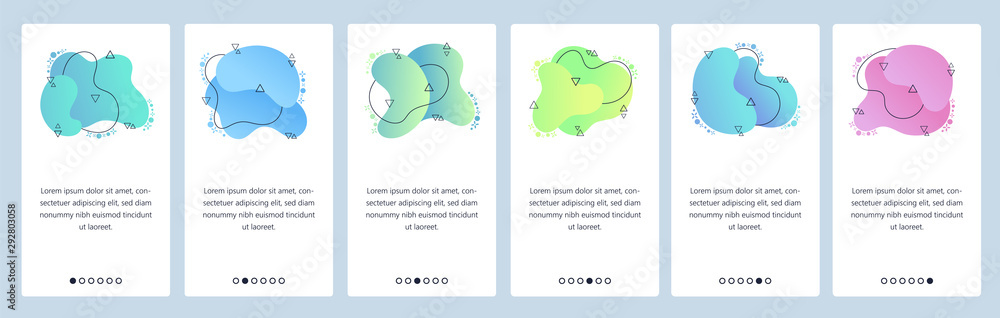 Website and mobile app onboarding screens vector template Website and mobile app onboarding screens vector template