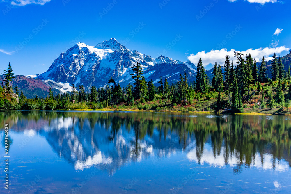 Picture Lake Reflection of Mount Shuksan 