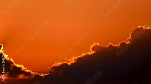 Beautiful sunset on the ocean