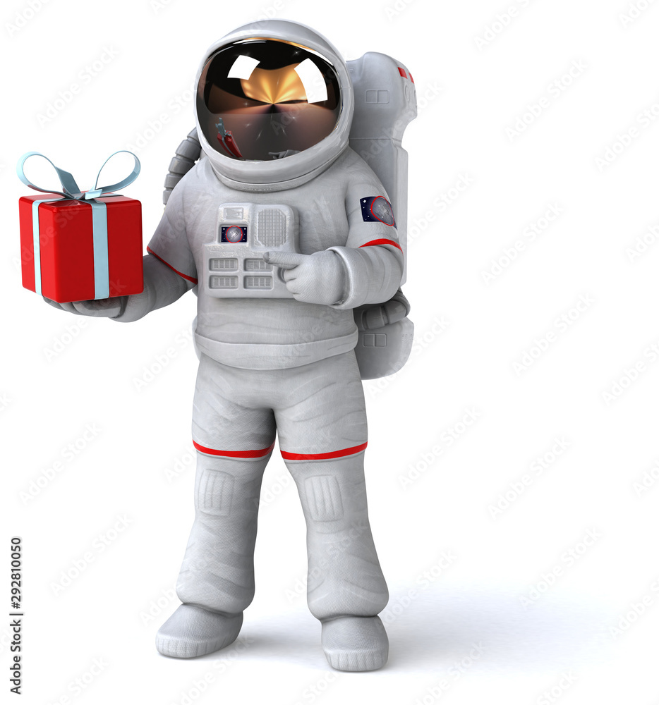 Fun astronaut - 3D Illustration Fun astronaut - 3D Illustration