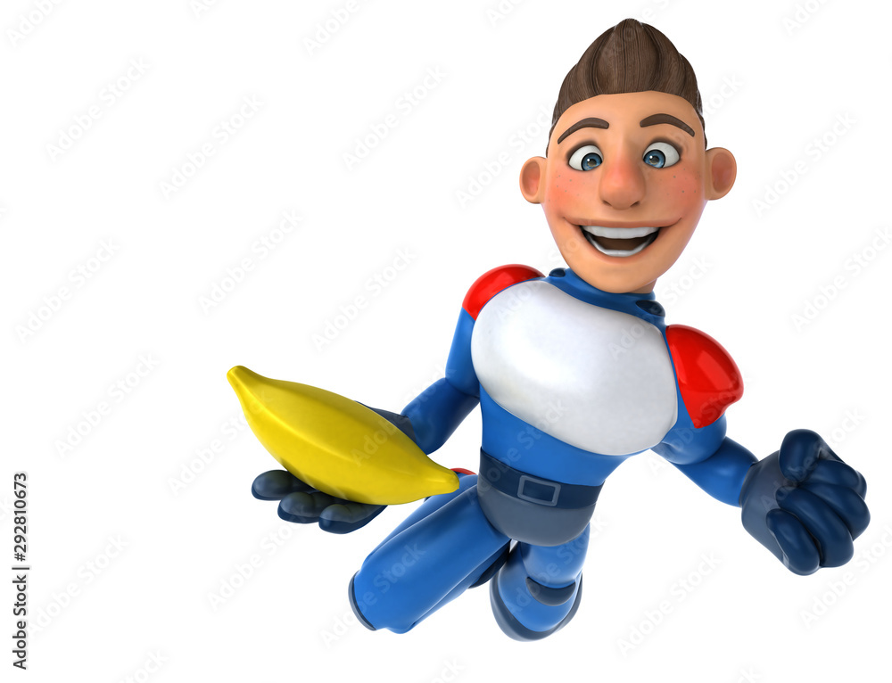 Super modern superhero - 3D Illustration Super modern superhero - 3D Illustration