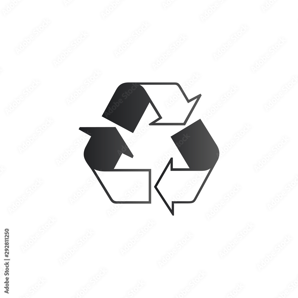 recycle symbol. Stock Vector illustration isolated on white background. recycle symbol. Stock Vector illustration isolated on white background.