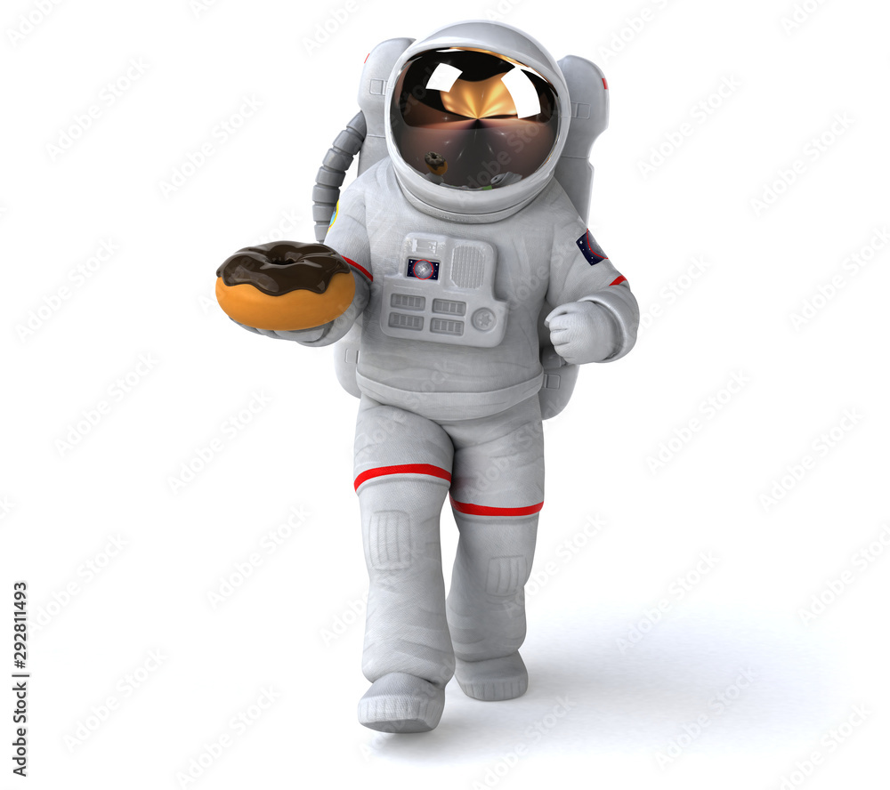 Fun astronaut - 3D Illustration Fun astronaut - 3D Illustration