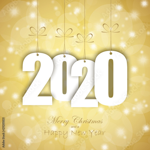 hang tags with year 2020