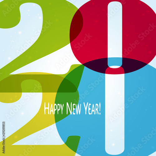 Happy New Year 2020 background