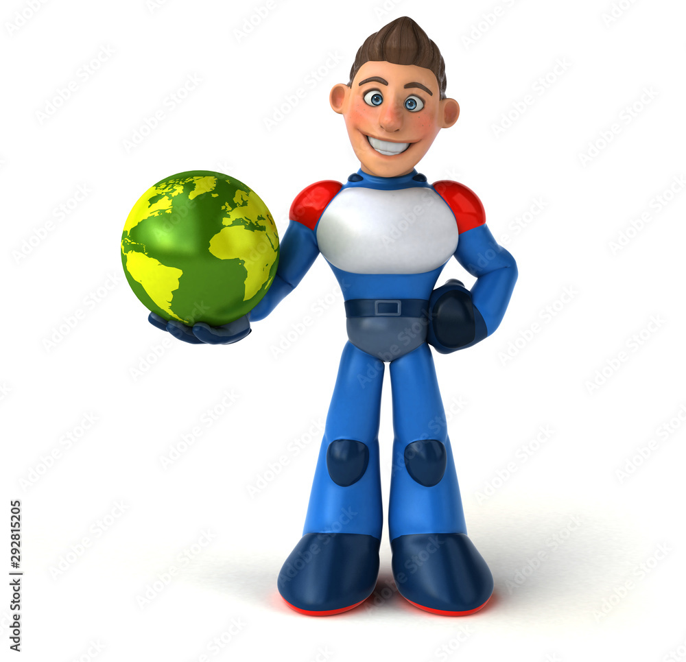 Super modern superhero - 3D Illustration Super modern superhero - 3D Illustration
