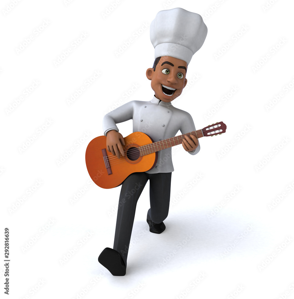 Fun chef - 3D Illustration