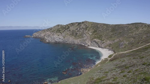 Wallpaper Mural Aerial overview of a small hidden beach Torontodigital.ca