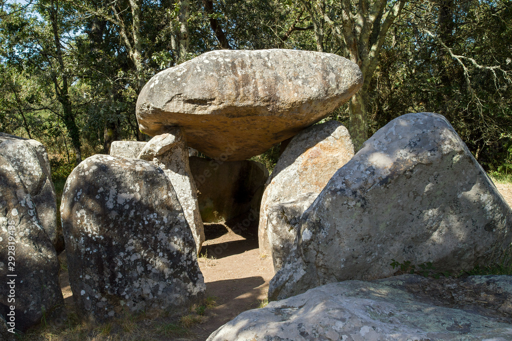 Dolmen de Keriaval near Carnac in Brittany Dolmen de Keriaval near Carnac in Brittany