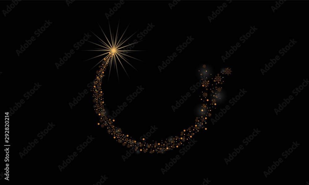 Happy new year 2020 christmas card with silhouette Magic Deer. Happy new year 2020 christmas card with silhouette Magic Deer.