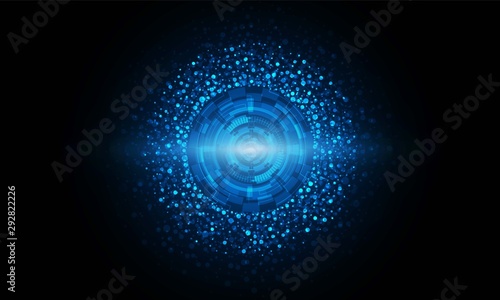 Abstract Light out technology background Hitech communication concept innovation background, vector illustration