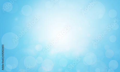 Light blue color bokeh background vector design.