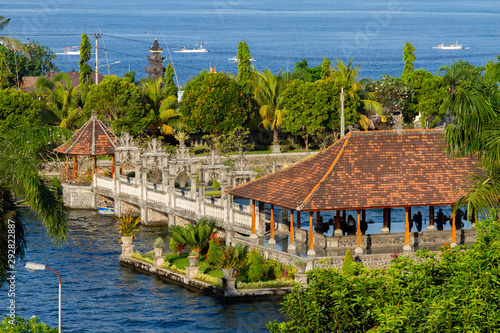 Beauty arsitectur of taman pura ujung bali island photo