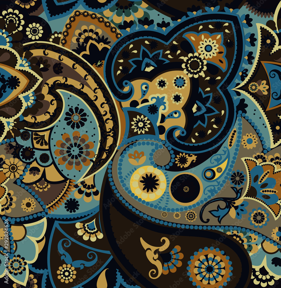 Obraz premium Seamless geometric pattern in oriental style.