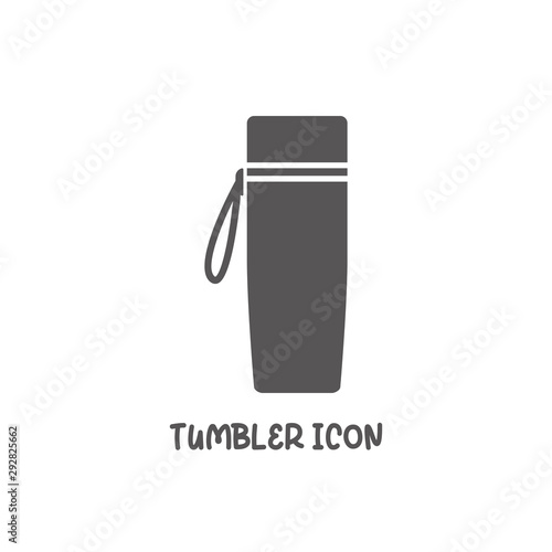 Tumbler icon simple flat style vector illustration.
