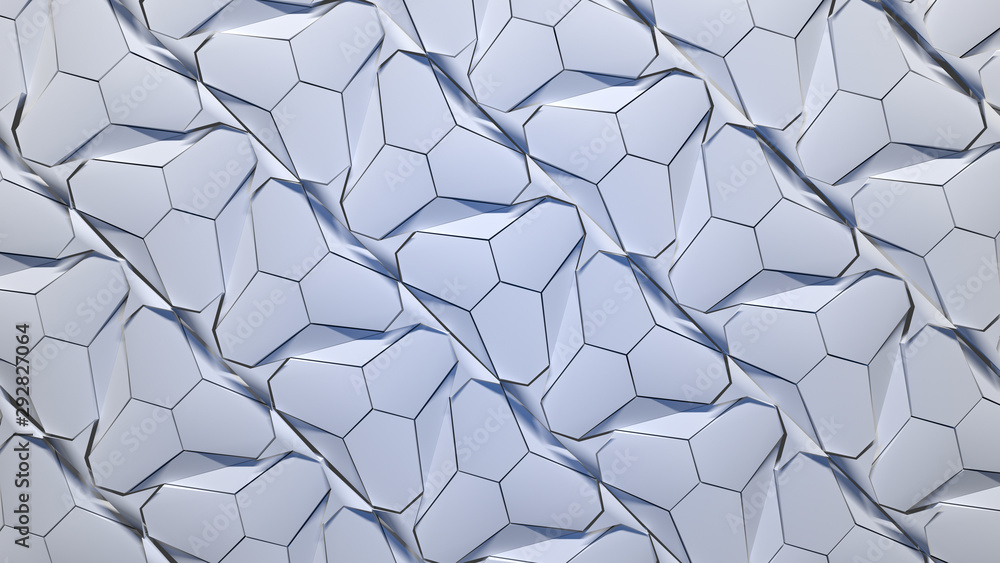 Futuristic Abstract Geometric Background (3D Illustration) Futuristic Abstract Geometric Background (3D Illustration)