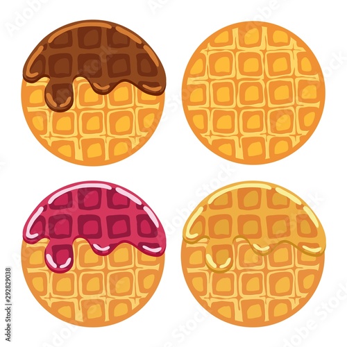 vector belgian waffles