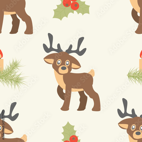 Seamless pattern ore background Merry Christmas and Happy New Yea 36