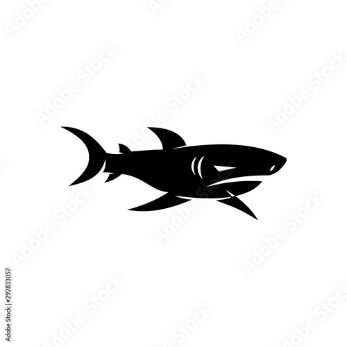 Shark logo design vector isolated Template